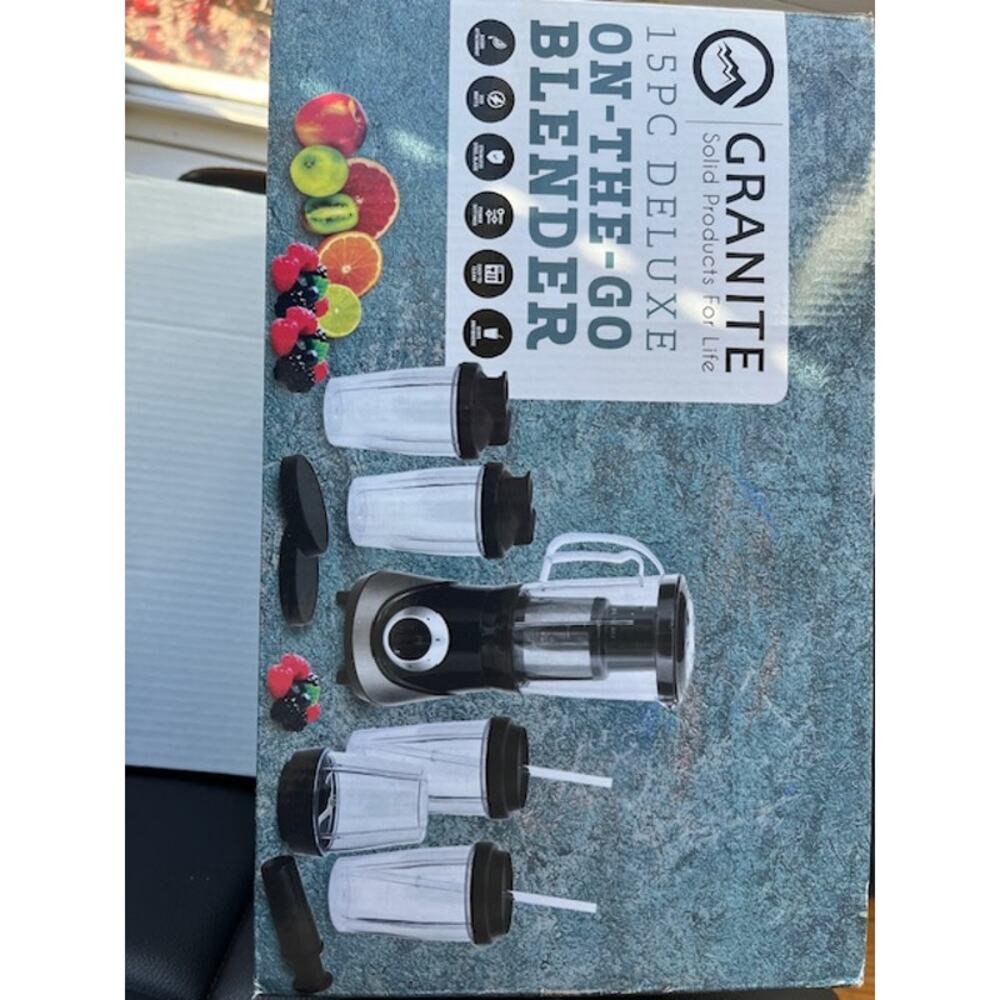 NEW 🌟 Granite 15PC Deluxe On-The-Go Blender!